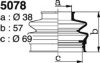 DEPA 5078 Bellow Set, drive shaft